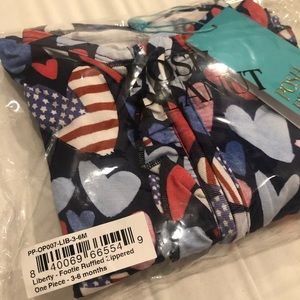 Posh peanut liberty footie